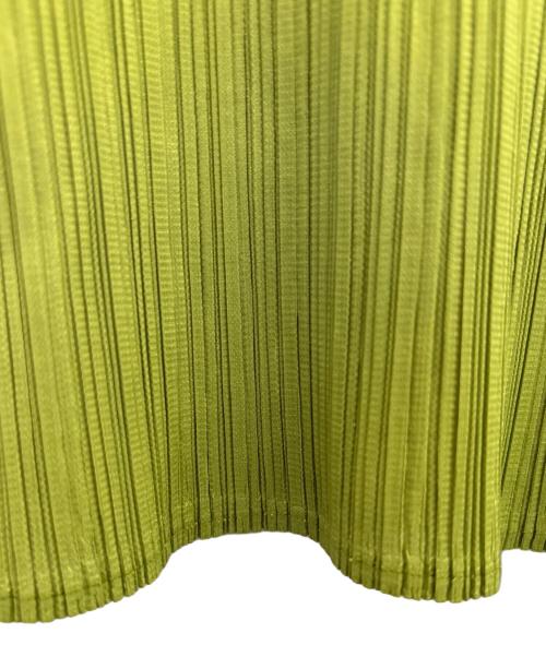 PLEATS PLEASE（プリーツプリーズ）PLEATS PLEASE (プリーツプリーズ) ノースリーブカットソー 黄緑 サイズ:FREEの古着・服飾アイテム