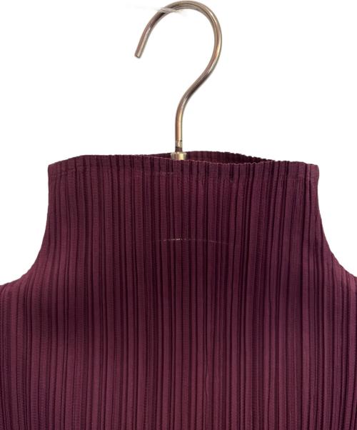 PLEATS PLEASE（プリーツプリーズ）PLEATS PLEASE (プリーツプリーズ) ノースリーブカットソー パープル サイズ:3の古着・服飾アイテム