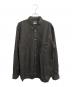 COMME des GARCONS HOMME PLUS（コムデギャルソンオムプリュス）の古着「綿ブロード×エステルレース幾何学柄 シャツ」｜ブラック