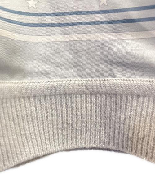 HERMES（エルメス）HERMES (エルメス) ツイルレーヌ半袖ニット スカイブルー サイズ:34の古着・服飾アイテム