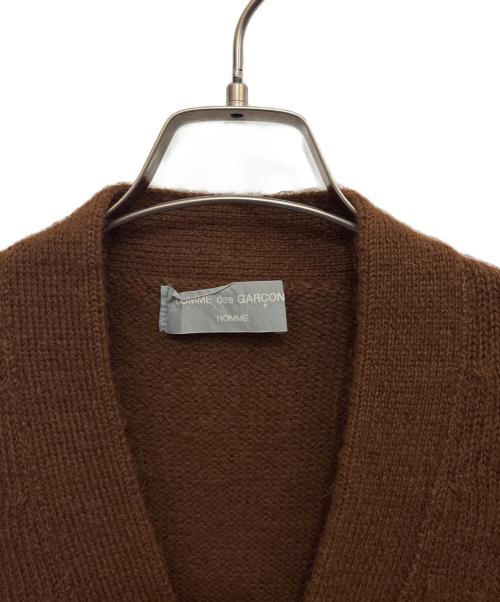 COMME des GARCONS HOMME（コムデギャルソン オム）COMME des GARCONS HOMME (コムデギャルソン オム) アルパカカーディガン ブラウン サイズ:FREEの古着・服飾アイテム