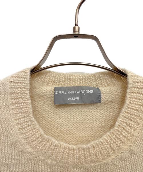 COMME des GARCONS HOMME（コムデギャルソン オム）COMME des GARCONS HOMME (コムデギャルソン オム) モックネックアルパカウールニット アイボリー サイズ:FREEの古着・服飾アイテム