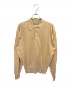 COMME des GARCONS HOMMEコムデギャルソン オム）の古着「ニットポロシャツ」｜ベージュ