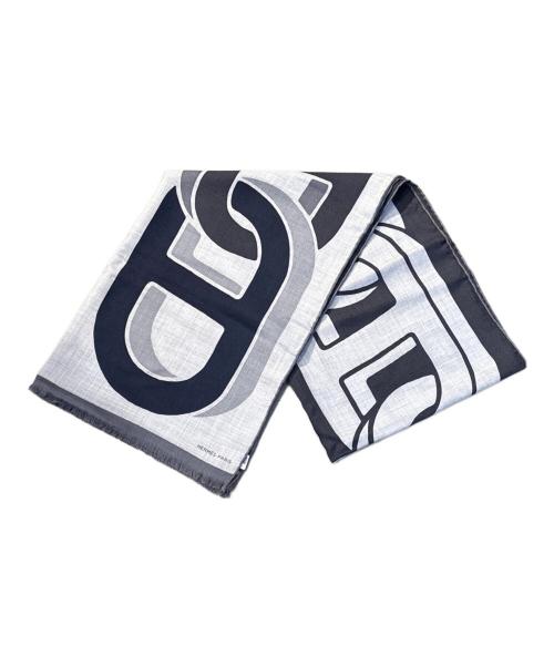 HERMES（エルメス）HERMES (エルメス) Maillons TGM rectangle - Grey | Hermès Greece/レクタングル マイヨン TGM ネイビー×ホワイト サイズ:TGM 未使用品の古着・服飾アイテム