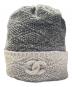 CHANEL（シャネル）の古着「ココマーク カシミヤニットキャップ」｜ブラック×グレー