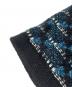 中古・古着 CHANEL (シャネル) ココマークカシミヤツイードキャップ ネイビー×ブラック：75000円