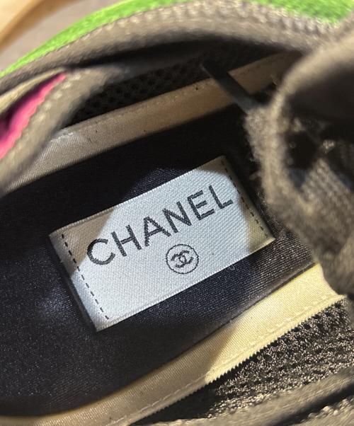 CHANEL（シャネル）CHANEL (シャネル) 22SS/Low Top Trainer ピンク×ネイビー サイズ:42の古着・服飾アイテム