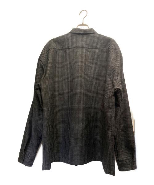 PRADA（プラダ）PRADA (プラダ) Wool zipper shirt/ウールジッパーシャツ グレー サイズ:Lの古着・服飾アイテム
