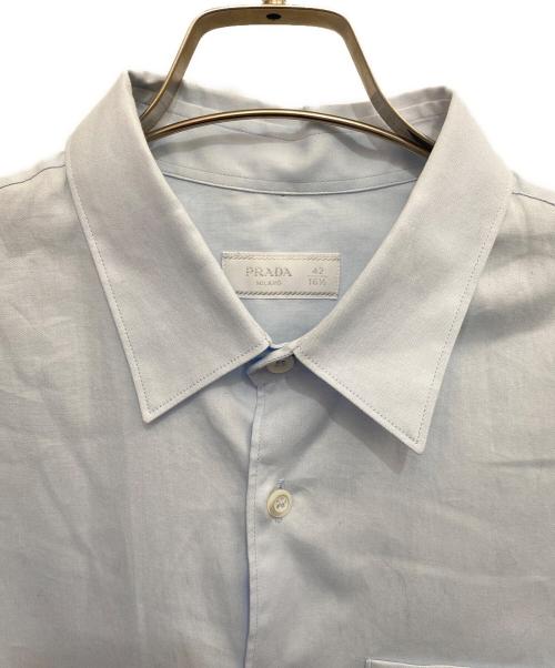 PRADA（プラダ）PRADA (プラダ) 長袖シャツ スカイブルー サイズ:42の古着・服飾アイテム