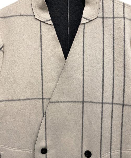 ETHOSENS（エトセンス）ETHOSENS (エトセンス) Cut off coat with Coat liner ホワイト×グレー サイズ:FREEの古着・服飾アイテム