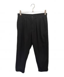 tricot COMME des GARCONS（トリココムデギャルソン）の古着「タックワイドパンツ」｜ブラック