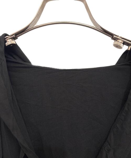 Y's（ワイズ）Y's (ワイズ) CELLULOSE LAWN HOODED BLOUSE ブラック サイズ:1の古着・服飾アイテム
