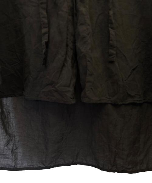 Y's（ワイズ）Y's (ワイズ) CELLULOSE LAWN HOODED BLOUSE ブラック サイズ:1の古着・服飾アイテム