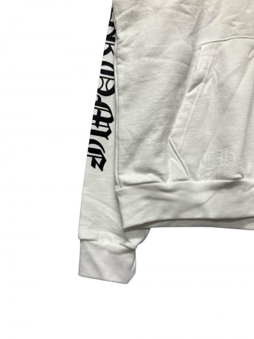 CHROME HEARTS（クロムハーツ）CHROME HEARTS (クロムハーツ) バーティカルロゴフーディ ホワイト サイズ:Mの古着・服飾アイテム