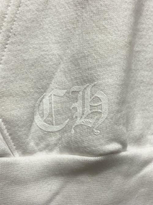 CHROME HEARTS（クロムハーツ）CHROME HEARTS (クロムハーツ) バーティカルロゴフーディ ホワイト サイズ:Mの古着・服飾アイテム