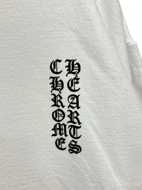 CHROME HEARTS（クロムハーツ）CHROME HEARTS (クロムハーツ) バーティカルロゴフーディ ホワイト サイズ:Mの古着・服飾アイテム