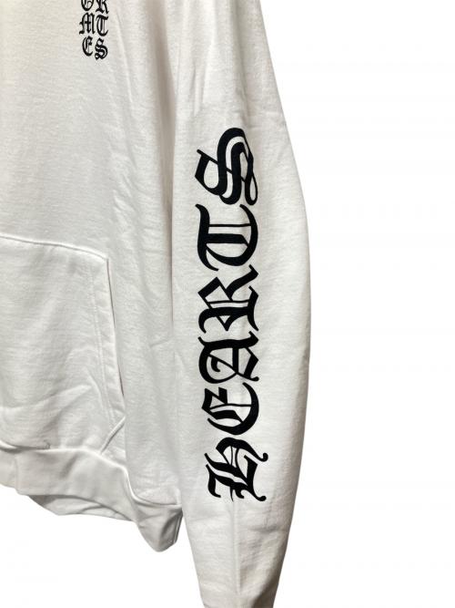 CHROME HEARTS（クロムハーツ）CHROME HEARTS (クロムハーツ) バーティカルロゴフーディ ホワイト サイズ:Mの古着・服飾アイテム
