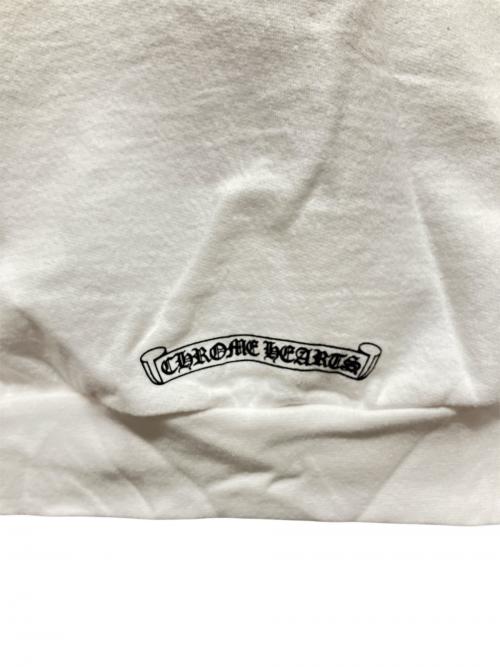 CHROME HEARTS（クロムハーツ）CHROME HEARTS (クロムハーツ) バーティカルロゴフーディ ホワイト サイズ:Mの古着・服飾アイテム