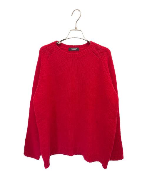 UNDERCOVER（アンダーカバー）UNDERCOVER (アンダーカバー) Cindy Sherman パッチニット レッド サイズ:3の古着・服飾アイテム