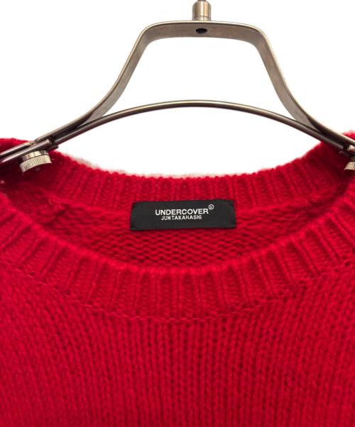 UNDERCOVER（アンダーカバー）UNDERCOVER (アンダーカバー) Cindy Sherman パッチニット レッド サイズ:3の古着・服飾アイテム