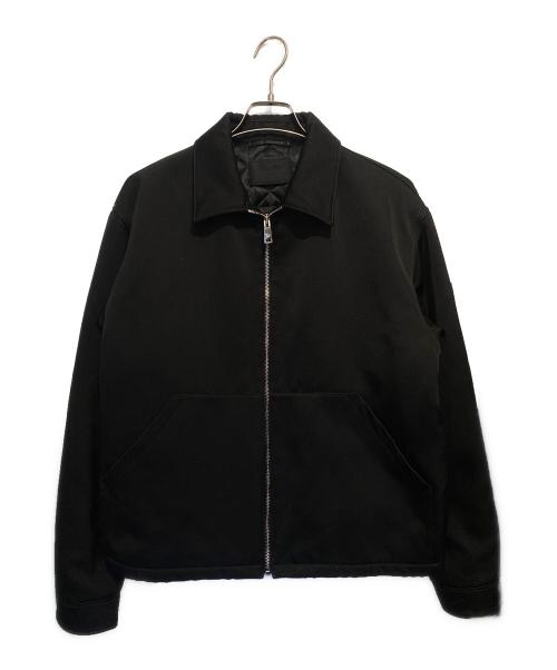 PRADA（プラダ）PRADA (プラダ) Zip-Up Collared Long-Sleeve Jacket ブラック サイズ:Ｍの古着・服飾アイテム