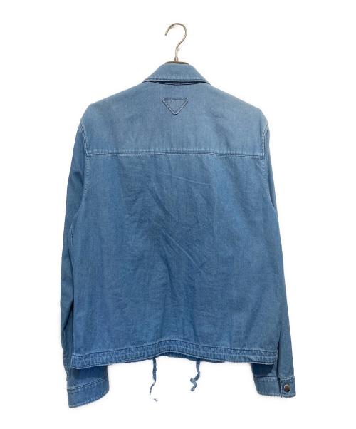 PRADA（プラダ）PRADA (プラダ) デニムシャツ ブルー サイズ:48の古着・服飾アイテム