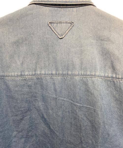 PRADA（プラダ）PRADA (プラダ) デニムシャツ ブルー サイズ:48の古着・服飾アイテム