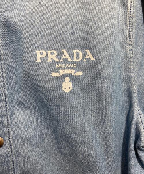 PRADA（プラダ）PRADA (プラダ) デニムシャツ ブルー サイズ:48の古着・服飾アイテム