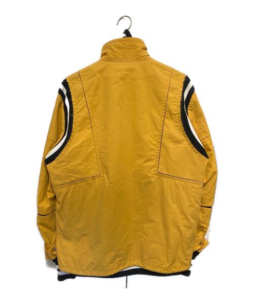 sacai（サカイ）sacai (サカイ) Cotton Oxford Blouson レイヤードジャケット イエロー サイズ:3の古着・服飾アイテム