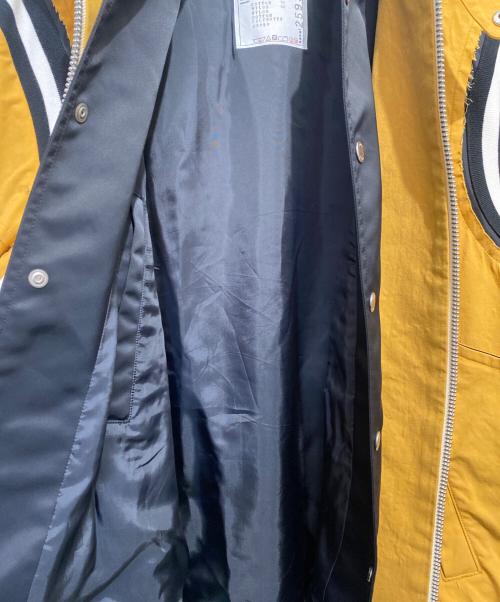 sacai（サカイ）sacai (サカイ) Cotton Oxford Blouson レイヤードジャケット イエロー サイズ:3の古着・服飾アイテム