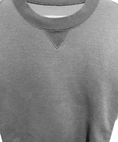 sacai（サカイ）sacai (サカイ) スポンジ スウェット ブルゾン ドッキング トレーナー グレー サイズ:4の古着・服飾アイテム