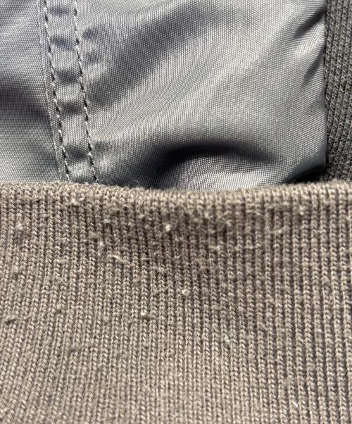 sacai（サカイ）sacai (サカイ) スポンジ スウェット ブルゾン ドッキング トレーナー グレー サイズ:4の古着・服飾アイテム