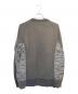 sacai (サカイ) スポンジ スウェット ブルゾン ドッキング トレーナー グレー サイズ:4：30000円