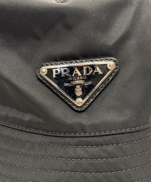 PRADA（プラダ）PRADA (プラダ) Re-Nylon バケットハット ブラック サイズ:XLの古着・服飾アイテム