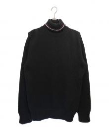 PRADA（プラダ）の古着「カシミヤハイネックニット」｜ブラック