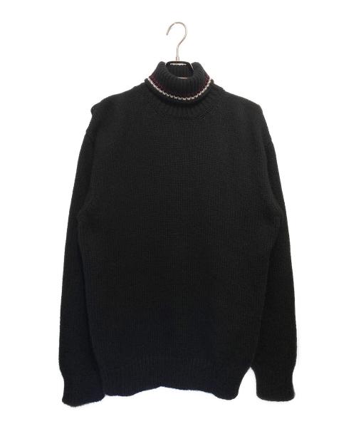 PRADA（プラダ）PRADA (プラダ) カシミヤハイネックニット ブラック サイズ:48の古着・服飾アイテム