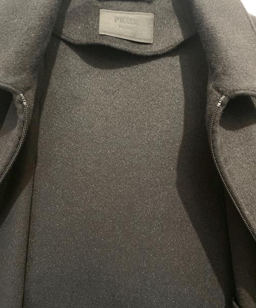 PRADA（プラダ）PRADA (プラダ) ウールxカシミヤ ブルゾンジャケット ブラック サイズ:Mの古着・服飾アイテム