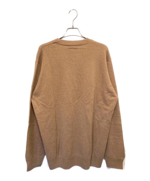 UNDERCOVER（アンダーカバー）UNDERCOVER (アンダーカバー) ウールクルーネックニット ブラウン サイズ:5の古着・服飾アイテム