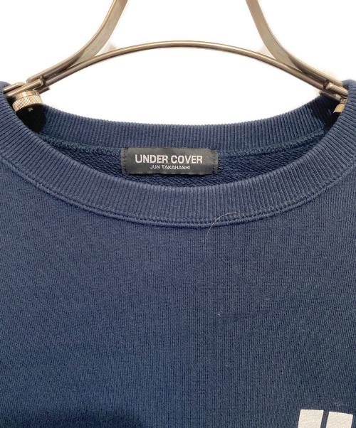 UNDERCOVER（アンダーカバー）UNDERCOVER (アンダーカバー) Cotton sweatshirt pulloverスウェット ネイビー サイズ:4の古着・服飾アイテム