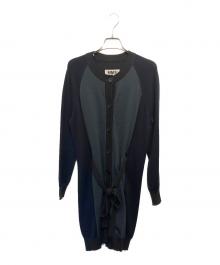 MM6 Maison Margiela（エムエムシックスメゾンマルジェラ）の古着「ニットカーディガン」｜ネイビー