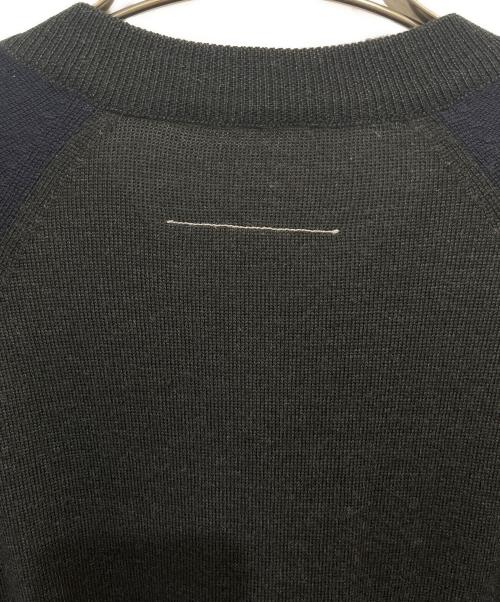 MM6 Maison Margiela（エムエムシックスメゾンマルジェラ）MM6 Maison Margiela (エムエムシックスメゾンマルジェラ) ニットカーディガン ネイビー サイズ:Sの古着・服飾アイテム