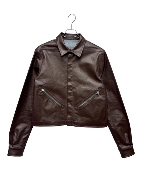 RICK OWENS（リックオウエンス）RICK OWENS (リックオウエンス) RICK OWENS TOUR ALICE JACKET ブラウン サイズ:48の古着・服飾アイテム