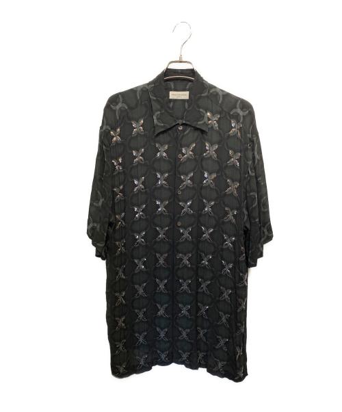 DRIES VAN NOTEN（ドリスヴァンノッテン）DRIES VAN NOTEN (ドリスヴァンノッテン) Buy Dries Van Noten Printed Short-Sleeve Shirt 'Anthracite' ブラック サイズ:不明の古着・服飾アイテム