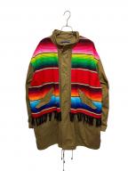 JUNYA WATANABE MAN×Jay Kayジュンヤワタナベマン×ジェイケイ）の古着「綿ウェザー×メキシカンサラペ Jay Kay Wネーム C001」｜オリーブ×マルチカラー