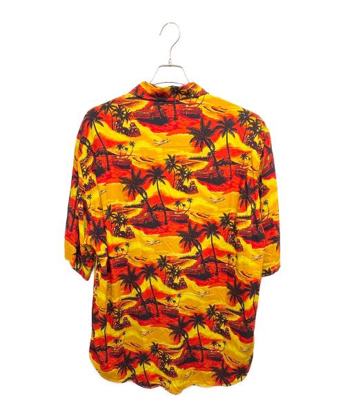 BALENCIAGA（バレンシアガ）BALENCIAGA (バレンシアガ) パームツリー柄アロハシャツ オレンジ サイズ:38の古着・服飾アイテム