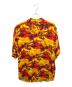 BALENCIAGA（バレンシアガ）の古着「パームツリー柄アロハシャツ」｜オレンジ