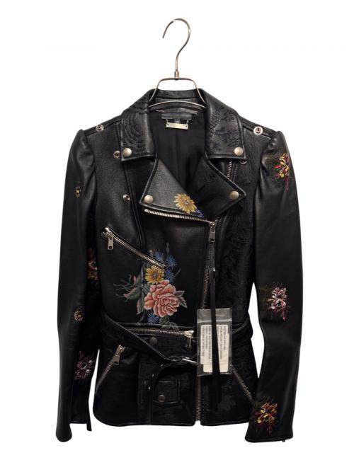 ALEXANDER McQUEEN（アレキサンダーマックイーン）ALEXANDER McQUEEN (アレキサンダーマックイーン) 花柄ライダースジャケット 6 サイズ:38 未使用品の古着・服飾アイテム
