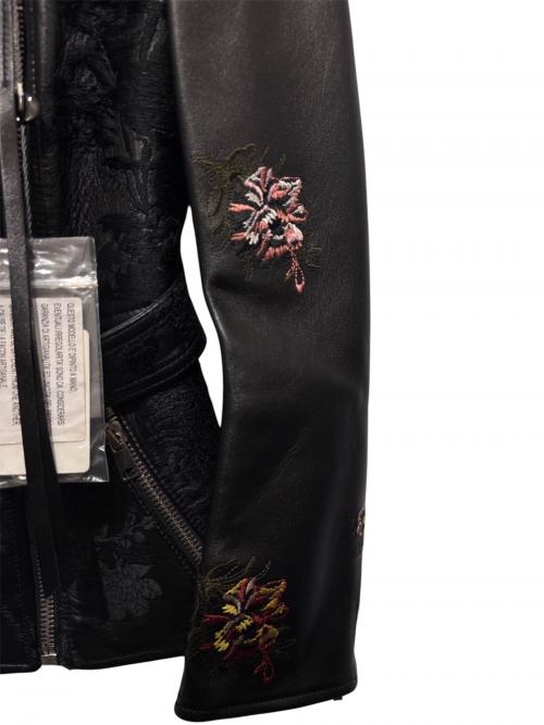 ALEXANDER McQUEEN（アレキサンダーマックイーン）ALEXANDER McQUEEN (アレキサンダーマックイーン) 花柄ライダースジャケット 6 サイズ:38 未使用品の古着・服飾アイテム