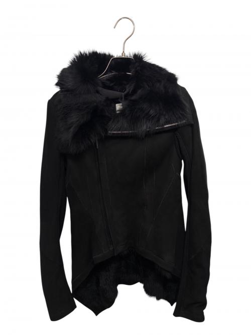 RICK OWENS（リックオウエンス）RICK OWENS (リックオウエンス) Naska（ナスカ）・ムートンジャケット ブラック サイズ:38 未使用品の古着・服飾アイテム