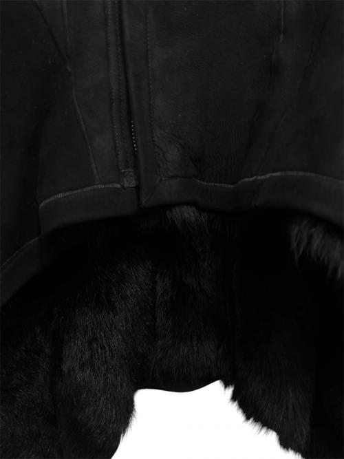 RICK OWENS（リックオウエンス）RICK OWENS (リックオウエンス) Naska（ナスカ）・ムートンジャケット ブラック サイズ:38 未使用品の古着・服飾アイテム
